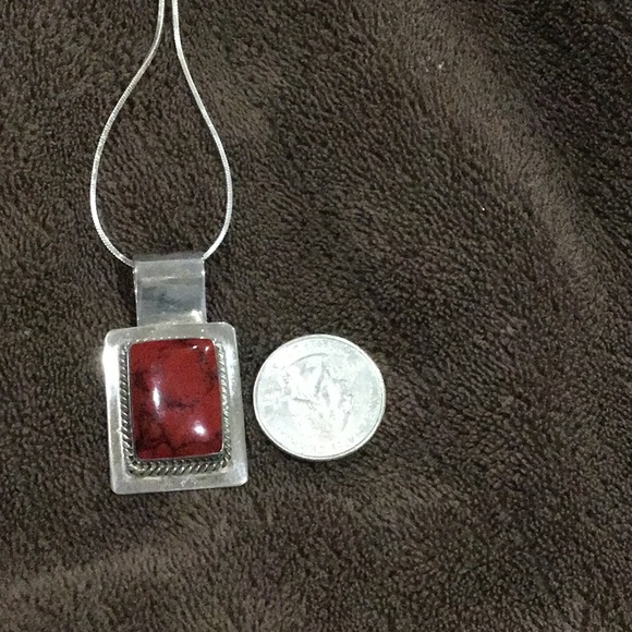 STUNNING BOLD STERLING STAMPED π NECKLACE - Picture 3 of 6